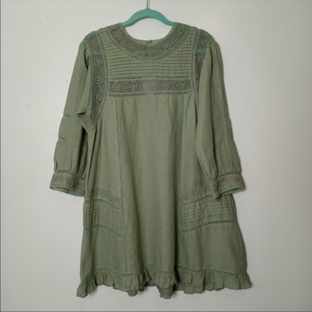 Free People Green Mini Dress